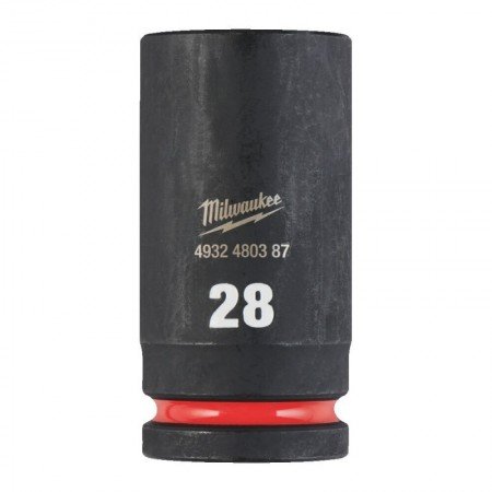 Ilga šešiakampė smūginė galvutė MILWAUKEE SHW 3/4" 28mm-Galvutės, galvučių rinkiniai-Autoserviso įranga-Milwaukee Accessories-ir