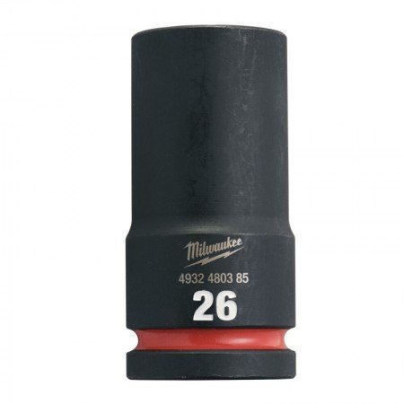 Ilga šešiakampė smūginė galvutė MILWAUKEE SHW 3/4" 26mm-Galvutės, galvučių rinkiniai-Autoserviso įranga-Milwaukee Accessories-ir