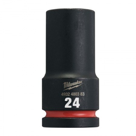 Ilga šešiakampė smūginė galvutė MILWAUKEE SHW 3/4" 24mm-Galvutės, galvučių rinkiniai-Autoserviso įranga-Milwaukee Accessories-ir
