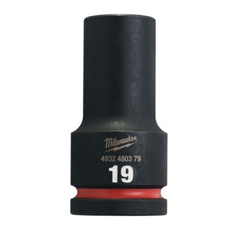 Ilga šešiakampė smūginė galvutė MILWAUKEE SHW 3/4" 19mm-Galvutės, galvučių rinkiniai-Autoserviso įranga-Milwaukee Accessories-ir