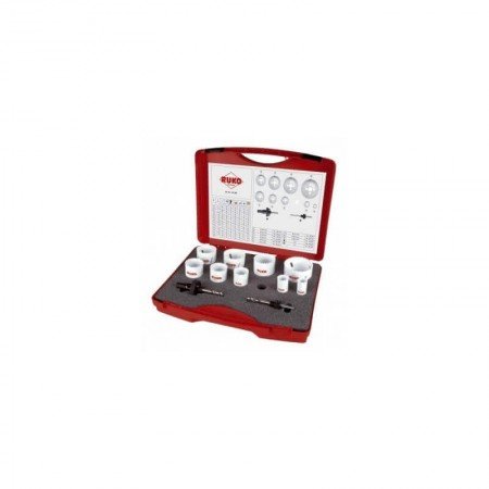 Gręžimo karūnų rinkinys 19-64mm RUKO HSS Co8-Gręžimo karūnos-Metalo grąžtai, frezos-Ruko-irankiai-darbui