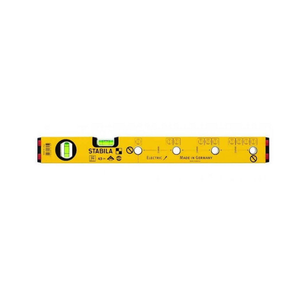 Gulsčiukas elektrikams 43cm 70 ELECTRIC STABILA-Gulsčiukai-Matavimo įrankiai-Stabila-irankiai-darbui Gulsčiukas elektrikams 43cm 70 ELECTRIC STABILA-Gulsčiukai-Matavimo įrankiai-Stabila-irankiai-darbui