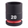 Šešiakampė smūginė galvutė MILWAUKEE SHW 1/2" 20mm-Galvutės, galvučių rinkiniai-Autoserviso įranga-Milwaukee Accessories-irankia
