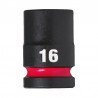 Šešiakampė smūginė galvutė MILWAUKEE SHW 1/2" 16mm-Galvutės, galvučių rinkiniai-Autoserviso įranga-Milwaukee Accessories-irankia