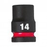 Šešiakampė smūginė galvutė MILWAUKEE SHW 1/2" 14mm-Galvutės, galvučių rinkiniai-Autoserviso įranga-Milwaukee Accessories-irankia