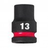 Šešiakampė smūginė galvutė MILWAUKEE SHW 1/2" 13mm-Galvutės, galvučių rinkiniai-Autoserviso įranga-Milwaukee Accessories-irankia