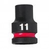 Šešiakampė smūginė galvutė MILWAUKEE SHW 1/2" 11mm-Galvutės, galvučių rinkiniai-Autoserviso įranga-Milwaukee Accessories-irankia