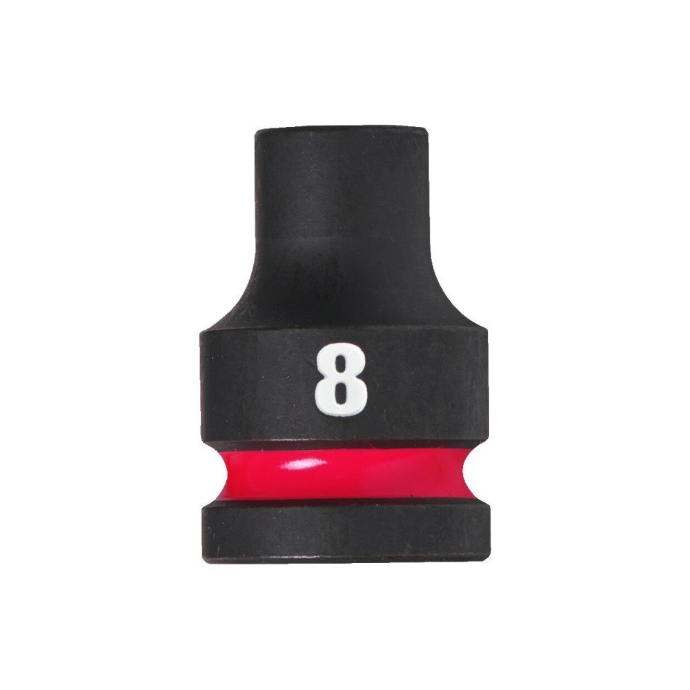 Šešiakampė smūginė galvutė MILWAUKEE SHW 1/2" 8mm-Galvutės, galvučių rinkiniai-Autoserviso įranga-Milwaukee Accessories-irankiai
