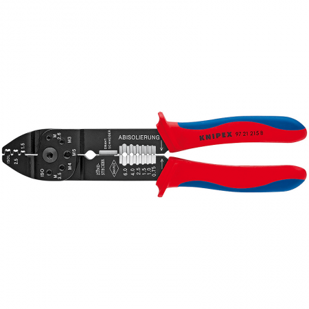 Antgalių presavimo replės KNIPEX 9721215B-Antgalių presavimo replės-Replės-Knipex-irankiai-darbui