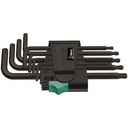 TORX raktų rinkinys 967 PKL/9 WERA-Šešiakampiai L-formos raktai-Rankiniai įrankiai-Wera-irankiai-darbui