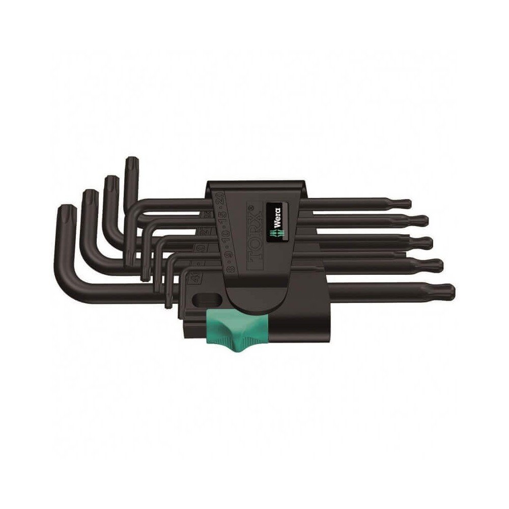 TORX raktų rinkinys 967 PKL/9 WERA-Šešiakampiai L-formos raktai-Rankiniai įrankiai-Wera-irankiai-darbui TORX raktų rinkinys 967 PKL/9 WERA-Šešiakampiai L-formos raktai-Rankiniai įrankiai-Wera-irankiai-darbui