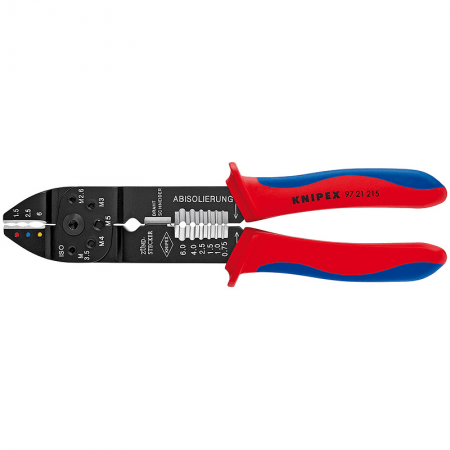 Antgalių presavimo replės KNIPEX 9721215-Antgalių presavimo replės-Replės-Knipex-irankiai-darbui