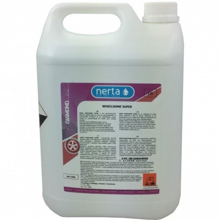 Automobilių diskų ploviklis NERTA Wheelshine Super 5l 25 L-Automobilių plovimo chemija-Plovimo chemija-Nerta-irankiai-darbui