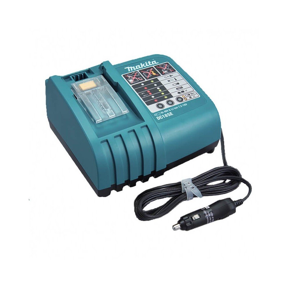 Automobilinis įkroviklis MAKITA DC18SE 7,2-18V Li-Ion-Įrankių akumuliatoriai ir jų priedai-Akumuliatoriniai įrankiai-Makita Acce Automobilinis įkroviklis MAKITA DC18SE 7,2-18V Li-Ion-Įrankių akumuliatoriai ir jų priedai-Akumuliatoriniai įrankiai-Makita Acce