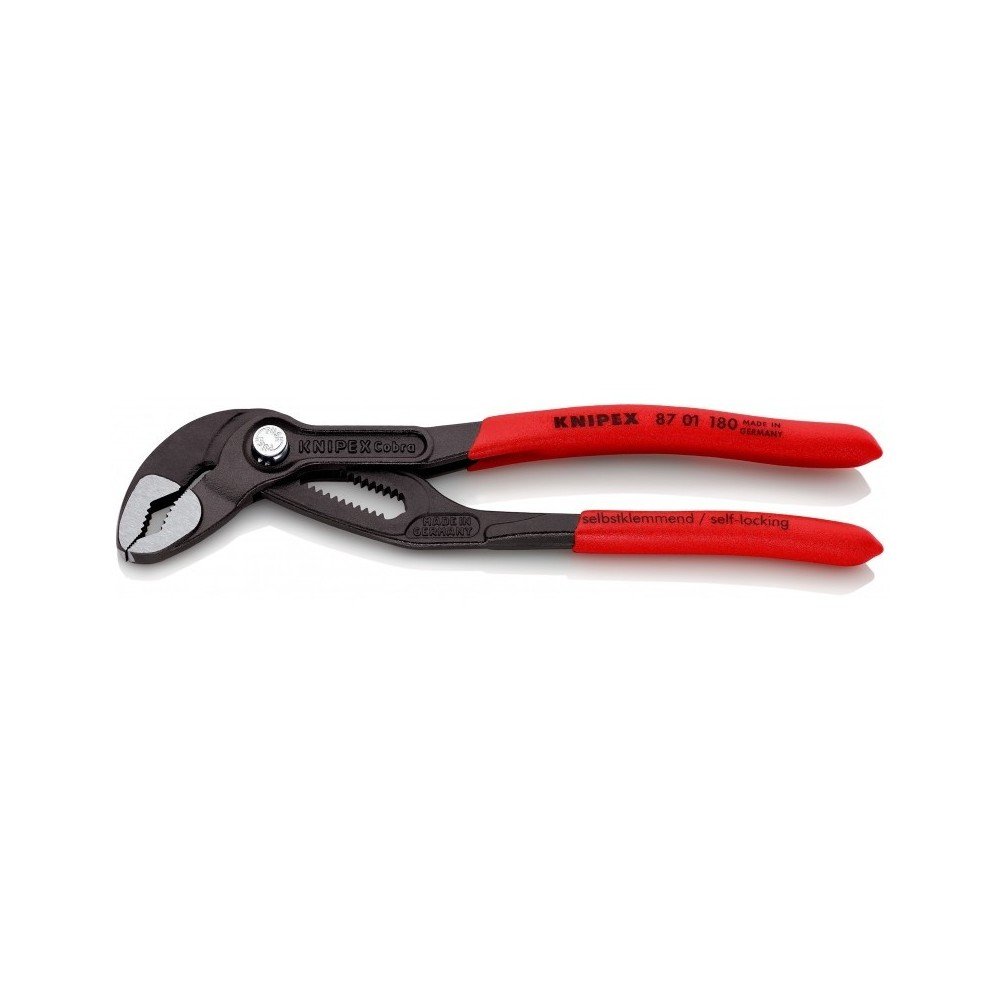 Vamzdinės replės KNIPEX Cobra 8701180SB 180mm-Vamzdinės replės-Replės-Knipex-irankiai-darbui Vamzdinės replės KNIPEX Cobra 8701180SB 180mm-Vamzdinės replės-Replės-Knipex-irankiai-darbui