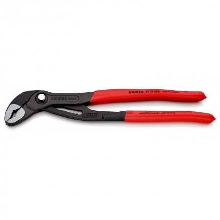 Vamzdinės replės KNIPEX Cobra 8701300SB 300mm-Vamzdinės replės-Replės-Knipex-irankiai-darbui