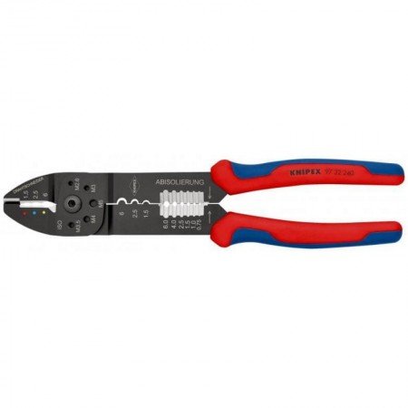 Antgalių užspaudimo replės KNIPEX 9732240-Antgalių presavimo replės-Replės-Knipex-irankiai-darbui