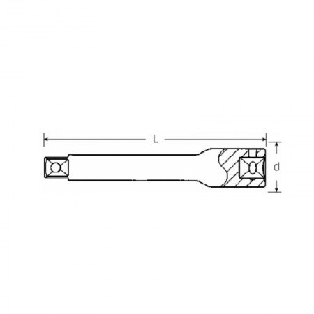 Ilgintuvas STAHLWILLE 405 1/4" 356mm Nr.405/14-Galvutės, galvučių rinkiniai-Autoserviso įranga-Stahlwille-irankiai-darbui