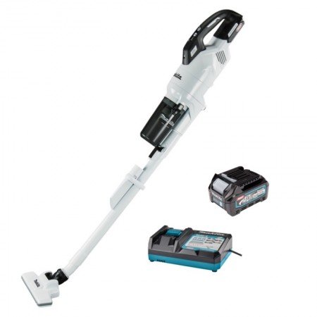 Akumuliatorinis dulkių siurblys MAKITA CL003GZ10+ 40V MAX XGT, baltas-Buitiniai siurbliai-Dulkių siurbliai-Makita 40V Max XGT-ir