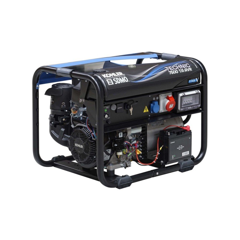 Elektros generatorius KOHLER Technic 7500 TA AVR C5-Generatoriai-Statybinė technika-KOHLER portable-irankiai-darbui