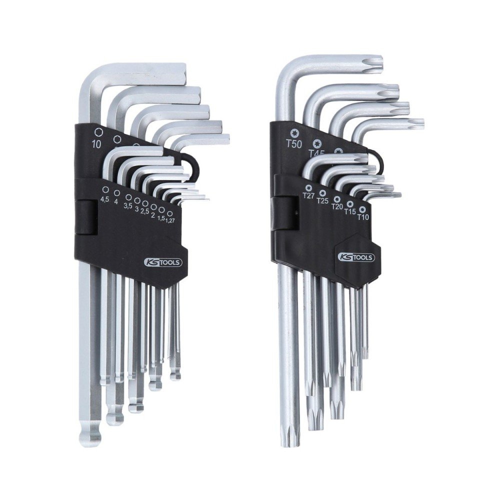 22 dalių šešiakampių ir Torx raktų rinkinys KS TOOLS-Šešiakampiai L-formos raktai-Rankiniai įrankiai-KsTools-irankiai-darbui 22 dalių šešiakampių ir Torx raktų rinkinys KS TOOLS-Šešiakampiai L-formos raktai-Rankiniai įrankiai-KsTools-irankiai-darbui