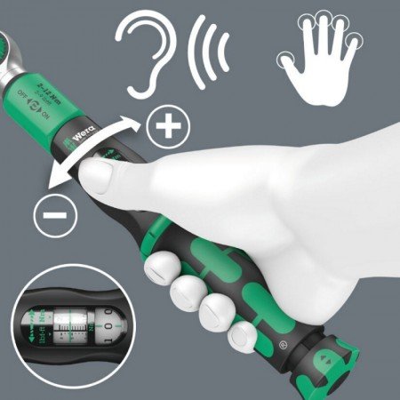 1/4" dinamometrinis raktas WERA Safe-Torque A1 2-12 Nm-Dinamometriniai raktai-Autoserviso įranga-Wera-irankiai-darbui