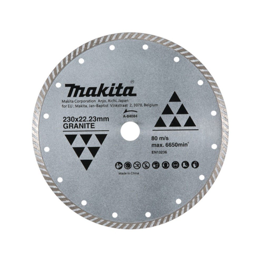 Deimantinis diskas betonui MAKITA Turbo 230mm A-84084-Deimantiniai diskai-Pjovimo diskai-Makita Accessories-irankiai-darbui
