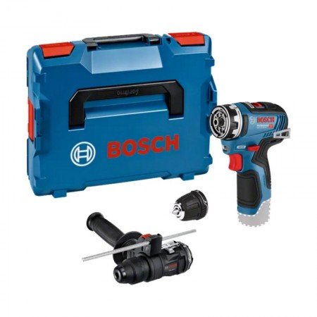 Akumuliatorinis suktuvas-gręžtuvas BOSCH GSR 12V-35 FC Solo su priedais-Akumuliatoriniai suktuvai/gręžtuvai-Akumuliatoriniai suk