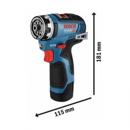 Akumuliatorinis suktuvas-gręžtuvas BOSCH GSR 12V-35 FC Solo su priedais-Akumuliatoriniai suktuvai/gręžtuvai-Akumuliatoriniai suk
