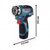 Akumuliatorinis suktuvas-gręžtuvas BOSCH GSR 12V-35 FC Solo su priedais-Akumuliatoriniai suktuvai/gręžtuvai-Akumuliatoriniai suk