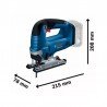 Akumuliatorinis siaurapjūklis BOSCH GST 18V-125 B CT Solo-Akumuliatoriniai pjovimo įrankiai-Akumuliatoriniai įrankiai-Bosch-iran