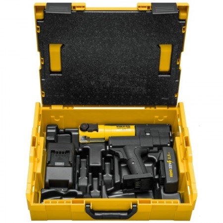 Vamzdžių presavimo įrankis REMS Mini-Press 22V ACC L-Boxx 2,5Ah-Presavimo technika-Santechnikos įrankiai-Rems-irankiai-darbui