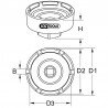 Galvutė važiuoklei KS TOOLS Scania 3/4" Ø70mm-Galvutės, galvučių rinkiniai-Autoserviso įranga-KsTools-irankiai-darbui