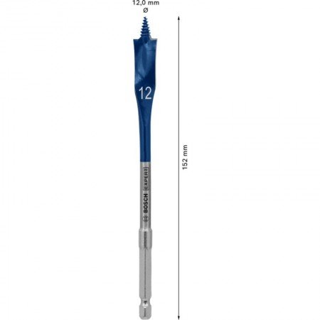 Plunksninis medžio grąžtas BOSCH Expert Ø12x152mm-Plunksniniai medžio grąžtai-Medžio grąžtai, frezos-Bosch-irankiai-darbui
