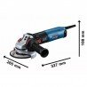 Kampinis šlifuoklis BOSCH GWS 17-125 S INOX 1700W-Šlifavimo įrankiai-Elektriniai įrankiai-Bosch-irankiai-darbui