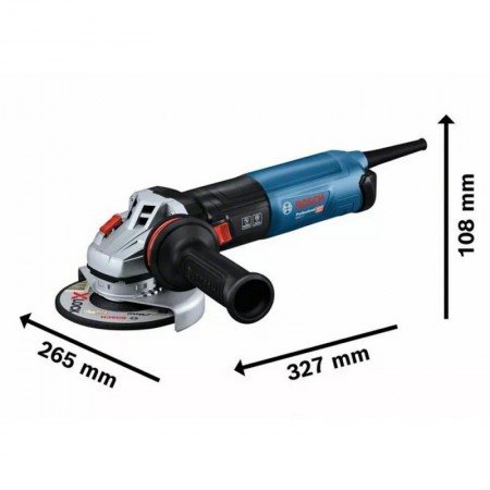 Kampinis šlifuoklis BOSCH GWS 17-125 S 1700W-Šlifavimo įrankiai-Elektriniai įrankiai-Bosch-irankiai-darbui