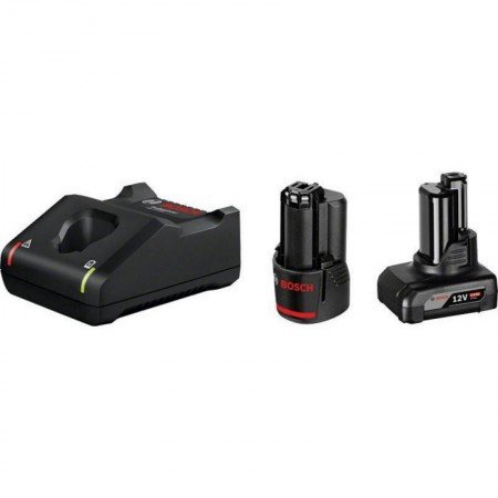 Akumuliatorių ir įkroviklio rinkinys BOSCH GBA 12V 2,0Ah+4,0Ah+GAL 12V-40-Įrankių akumuliatoriai ir jų priedai-Akumuliatoriniai 