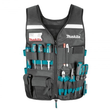 Liemenė su reguliuojamais skyriais įrankiams MAKITA E-15609-Liemenės-Darbo rūbai ir avalynė-Makita Accessories-irankiai-darbui