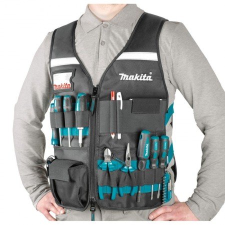 Liemenė su reguliuojamais skyriais įrankiams MAKITA E-15609-Liemenės-Darbo rūbai ir avalynė-Makita Accessories-irankiai-darbui