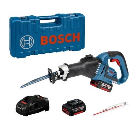 Akumuliatorinis tiesinis pjūklas BOSCH GSA 18V-32 2x5,0Ah 1880CV-Akumuliatoriniai pjovimo įrankiai-Akumuliatoriniai įrankiai-Bos