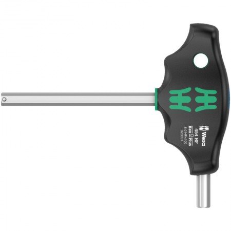 Šešiakampis atsuktuvas su T-formos rankena WERA 454 Hex-Plus HF 6x150mm-Universalūs atsuktuvai-Atsuktuvai-Wera-irankiai-darbui