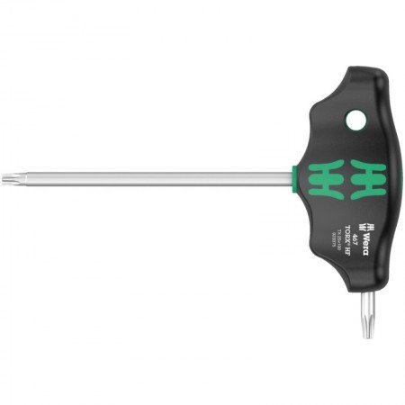 Atsuktuvas su T-formos rankena WERA 467 Torx HF TX25x100-Universalūs atsuktuvai-Atsuktuvai-Wera-irankiai-darbui