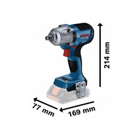 Akumuliatorinis smūginis veržliasukis BOSCH GDS 18V-450 HC-Akumuliatoriniai smūginiai veržliasukiai-Akumuliatoriniai suktuvai, g