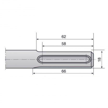 Kaltas įžeminimo strypui HiKOKI SDS-Max 13x260mm-Kaltai-Akumuliatoriniai perforatoriai-HiKOKI Accessories-irankiai-darbui