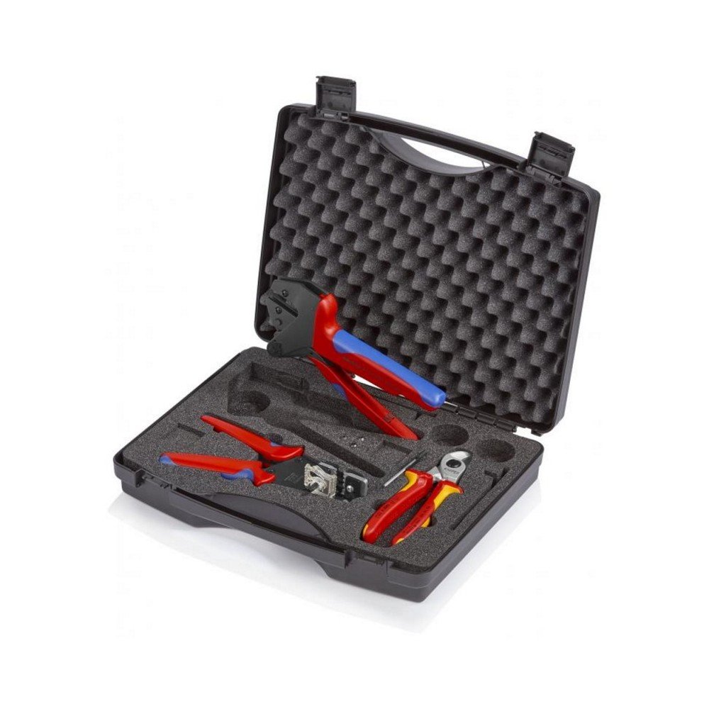 Saulės modulių jungčių apdirbimo replių rinkinys KNIPEX-Laidų nuizoliavimui-Replės-Knipex-irankiai-darbui Saulės modulių jungčių apdirbimo replių rinkinys KNIPEX-Laidų nuizoliavimui-Replės-Knipex-irankiai-darbui