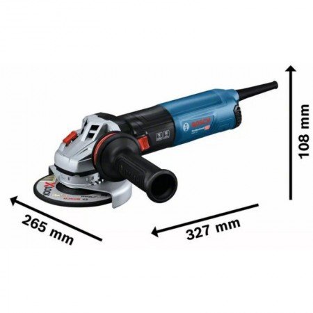 Kampinis šlifuoklis BOSCH GWS 14-125 1400W-Šlifavimo įrankiai-Elektriniai įrankiai-Bosch-irankiai-darbui