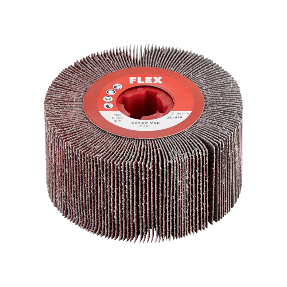 Šlifavimo ritinėlis FLEX Ø100x100mm P40-Šlifavimo įrankiai-Elektriniai įrankiai-FLEX Accessories-irankiai-darbui