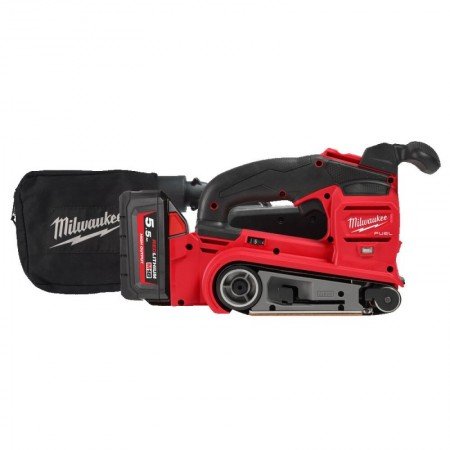 Akumuliatorinis juostinis šlifuoklis MILWAUKEE M18 FBTS75-552X-Akumuliatoriniai šlifuokliai-Akumuliatoriniai įrankiai-Milwaukee-