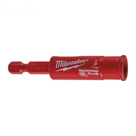 Deimantinė gręžimo karūna MILWAUKEE Diamond Plus™ 12mm-Deimantinės karūnos ir lėkštelės-Priedai įrankiams-Milwaukee Accessories-