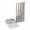 5 dalių SDS+ betono grąžtų rinkinys HiKOKI-Betono grąžtų rinkiniai-Betono grąžtai, frezos-HiKOKI Accessories-irankiai-darbui